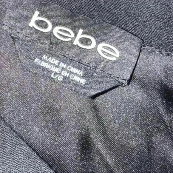 Women’s Black With Gold Accents Bebe Romper - Size Large - Picture 5 of 5